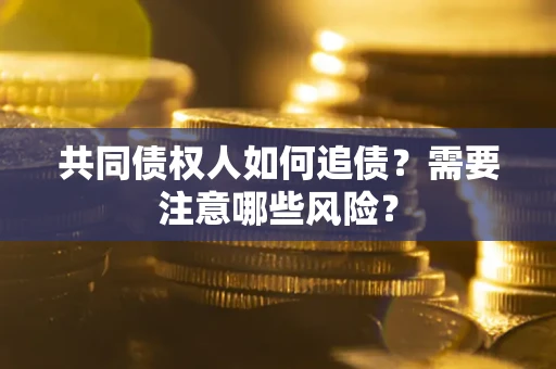 北京共同债权人如何追债？需要注意哪些风险？