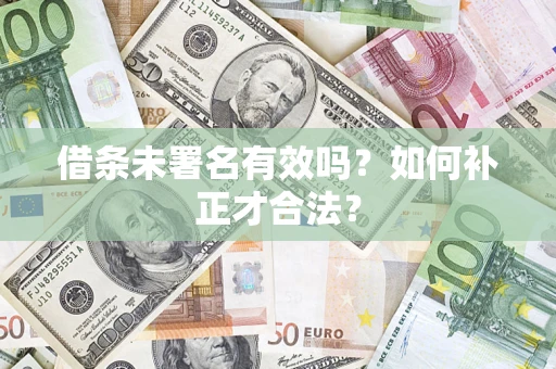 北京借条未署名有效吗？如何补正才合法？