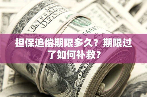北京担保追偿期限多久？期限过了如何补救？